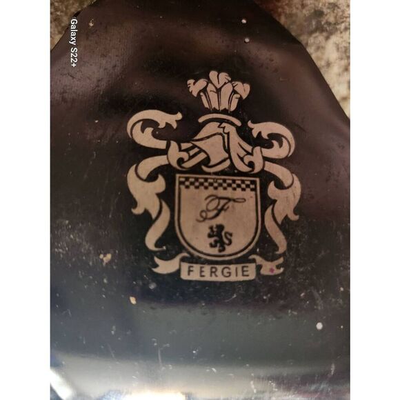 ɗ Fergie silver sparkly and black high heel pumps m - Picture 9 of 12